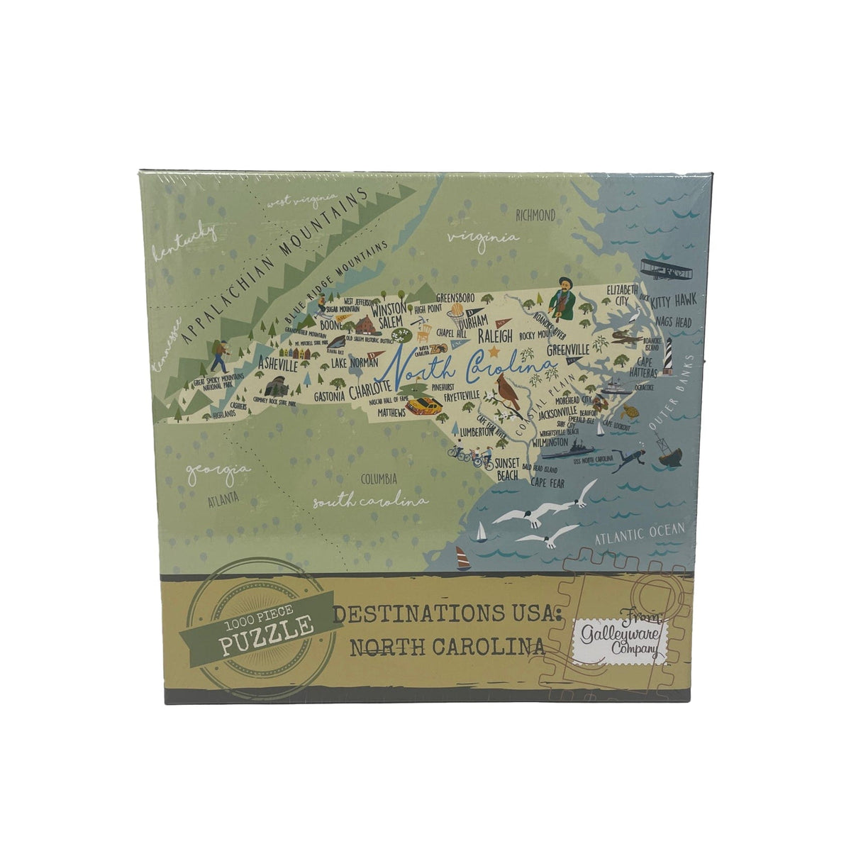 Galleyware North Carolina 1000 Piece Jigsaw Puzzle