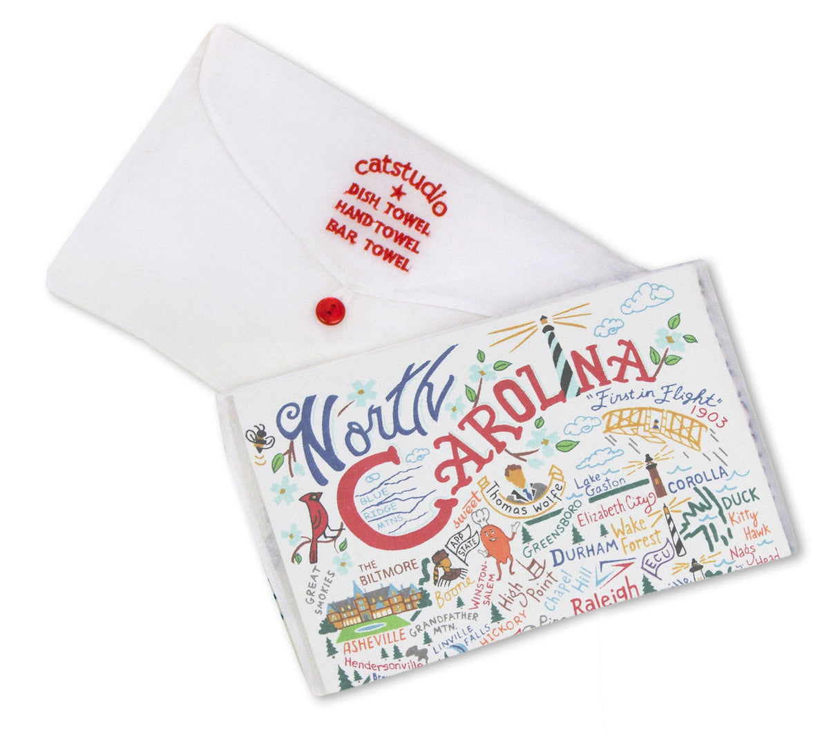 North Carolina Dish Towel - North Carolina Gifts
