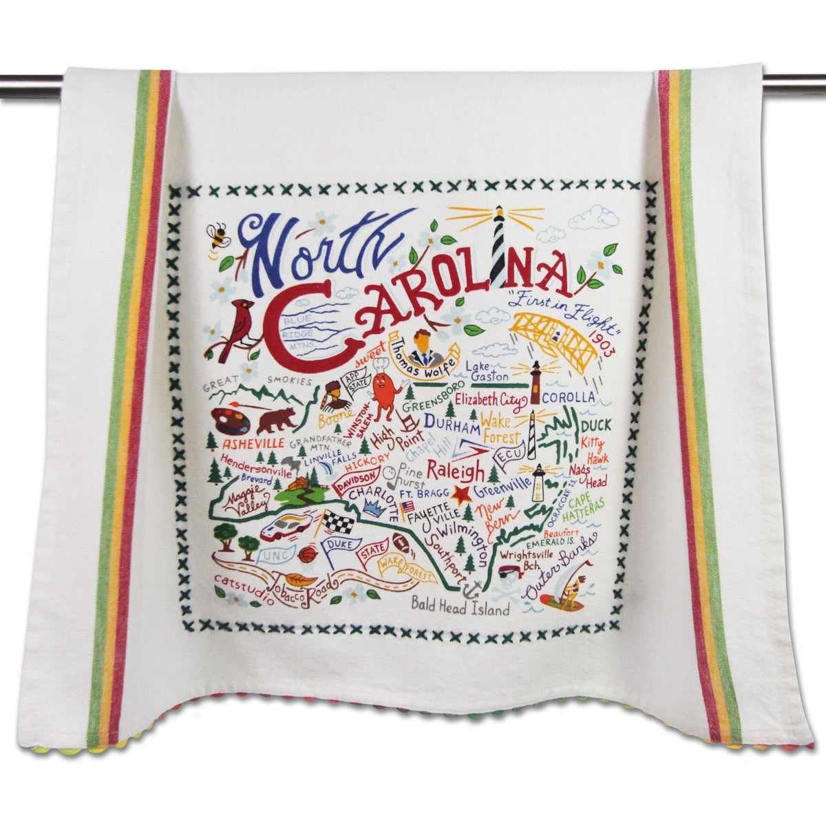 North Carolina Dish Towel - North Carolina Gifts