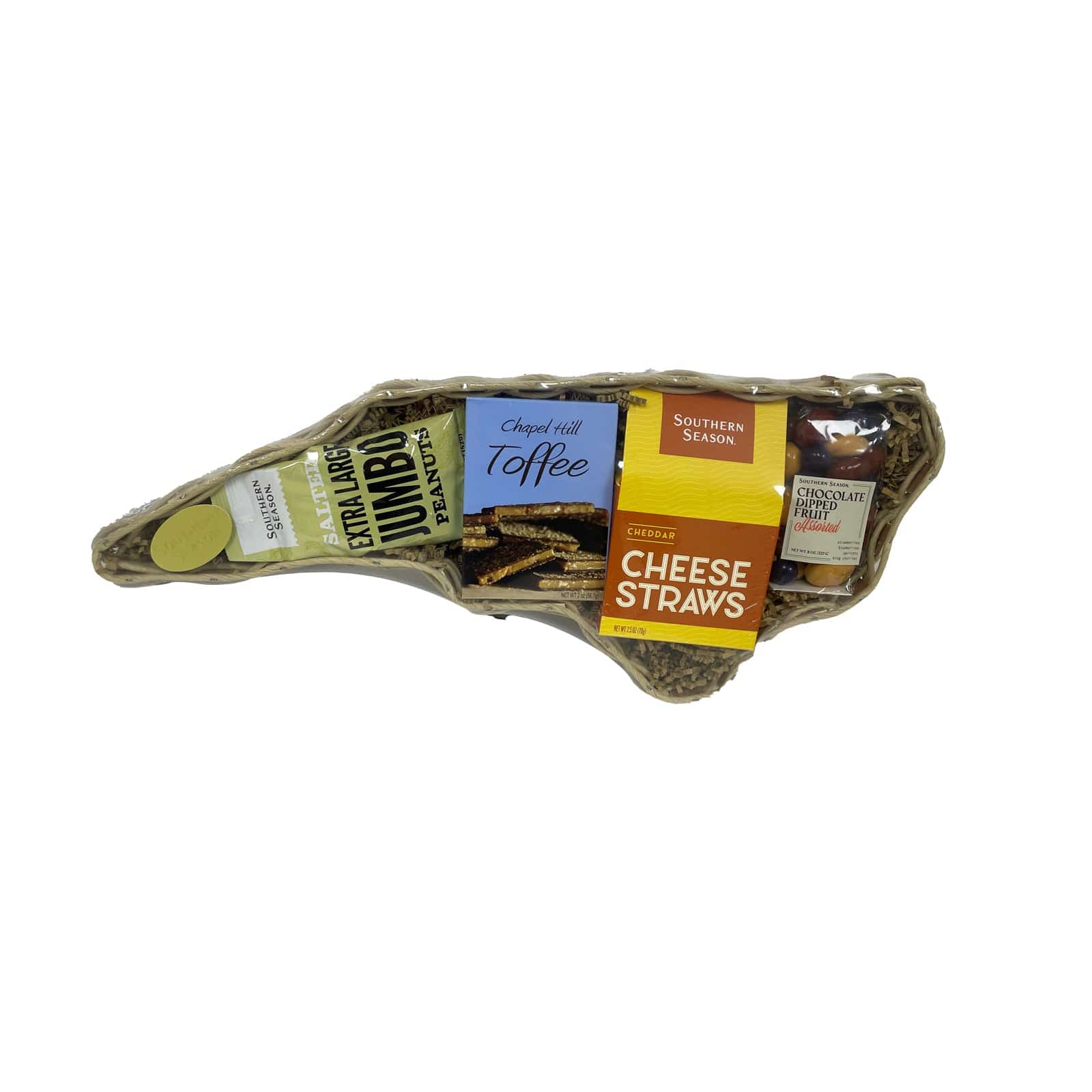 Southern North Carolina Shaped Gift Basket