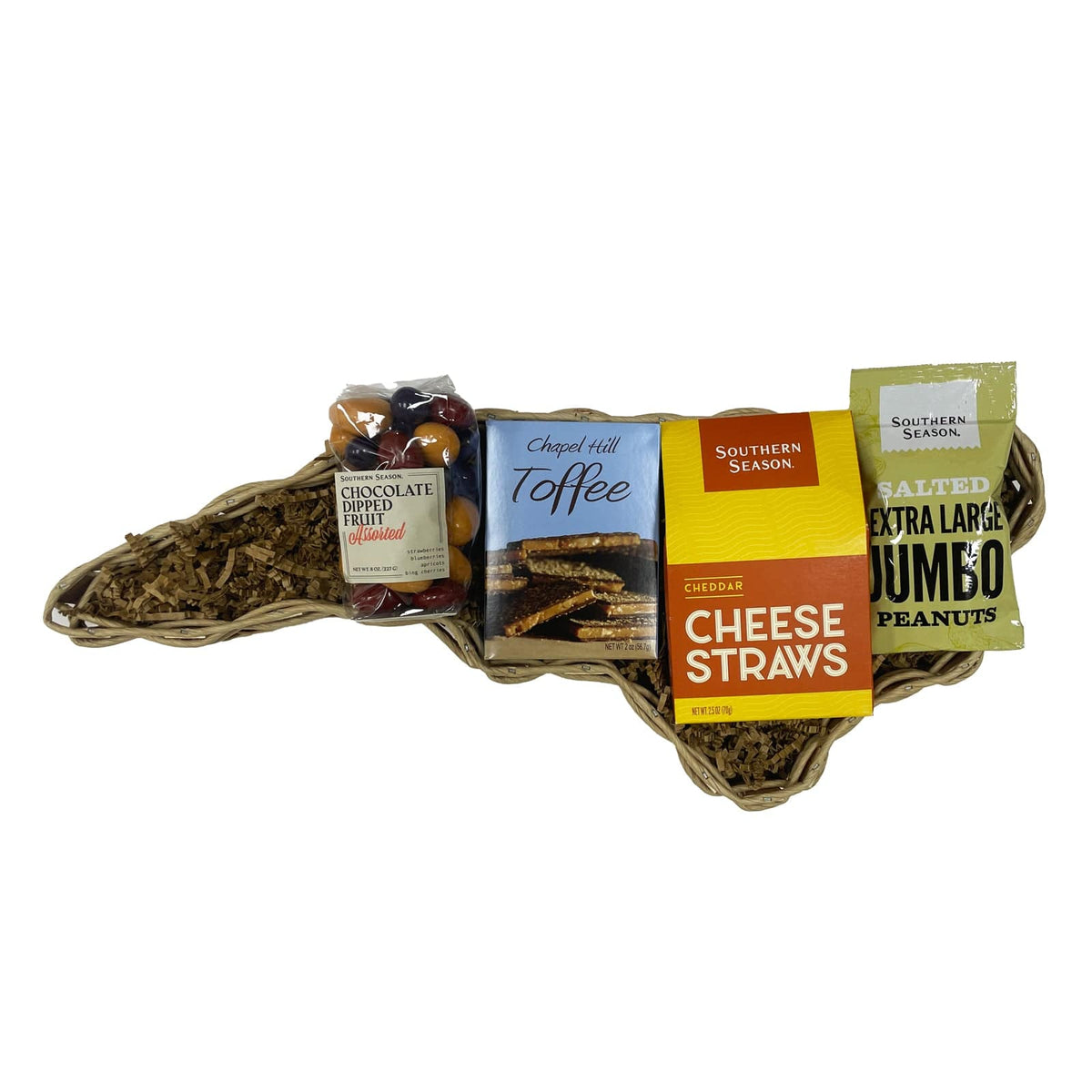 Southern North Carolina Shaped Gift Basket