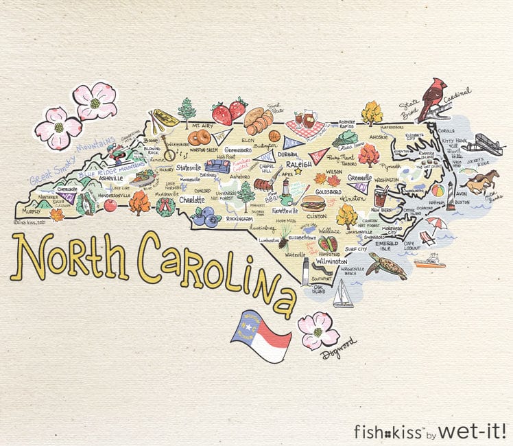 Swedish Treasures North Carolina Swedish Dishcloth