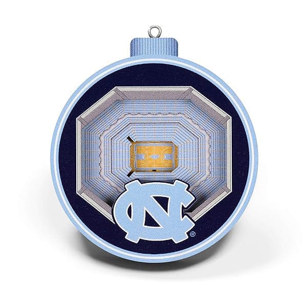 North Carolina Tar Heels 3D StadiumView Ornament - Home Décor