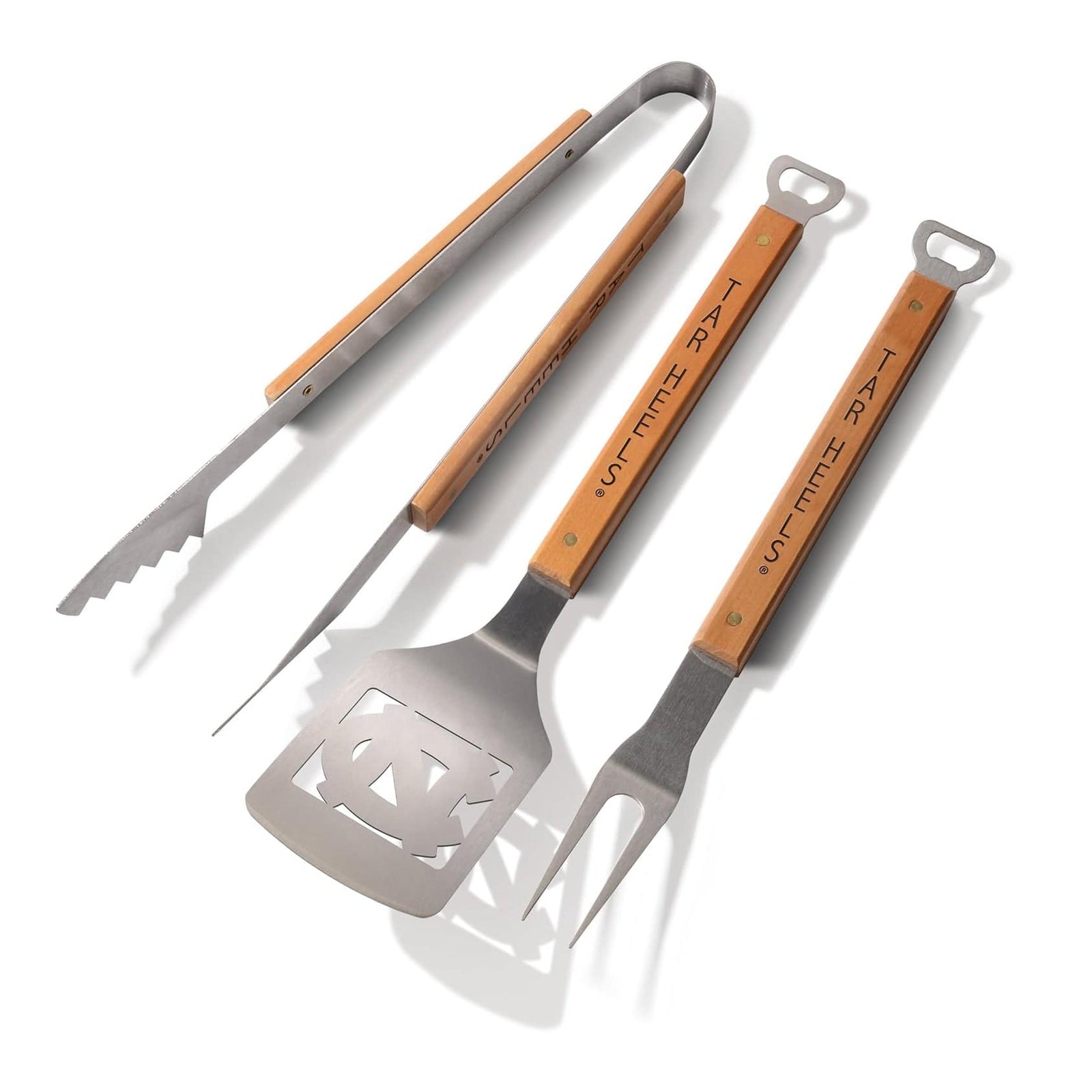 North Carolina Tar Heels Classic Series 3-Piece BBQ Set - BBQ Tools