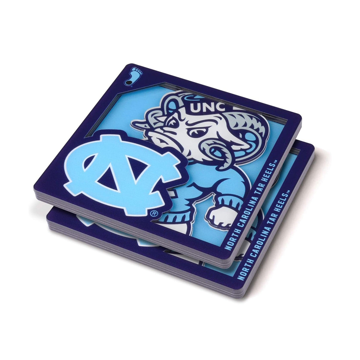 You the Fan North Carolina Tar Heels Logo Series Coasters - Set of 2