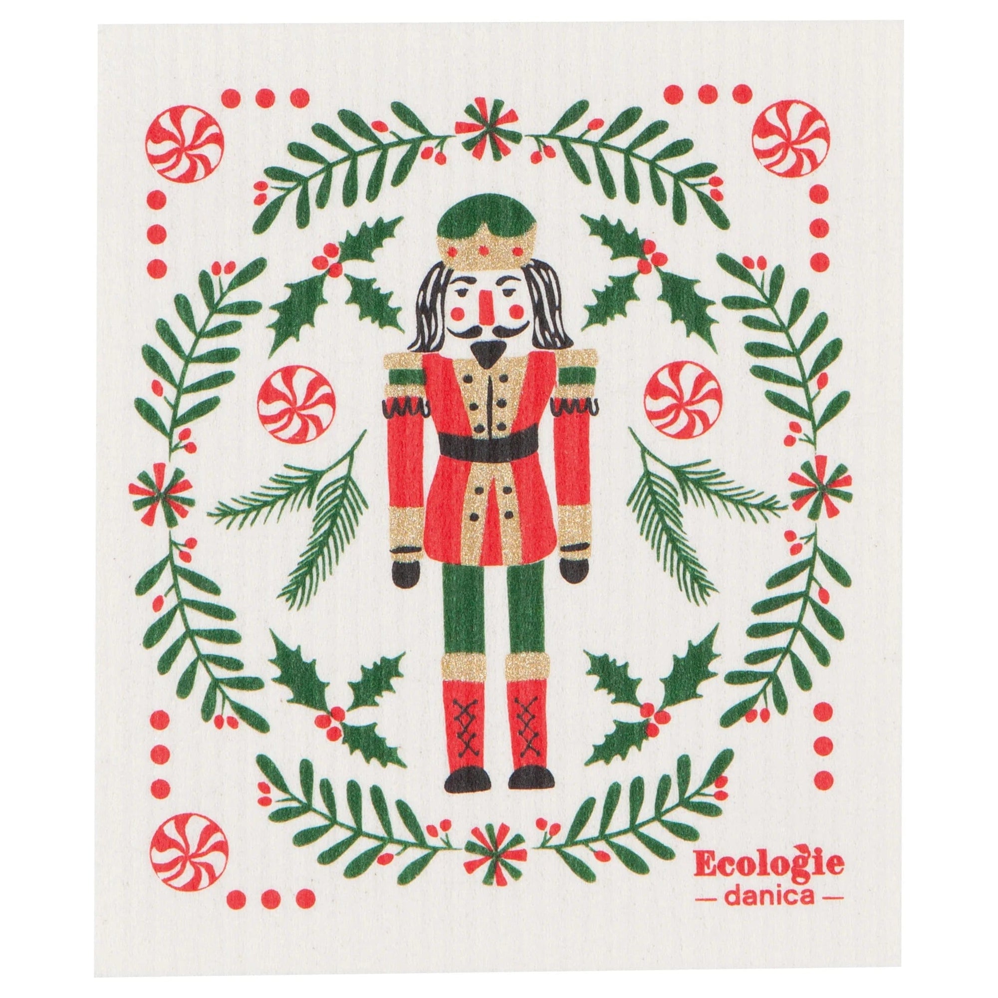 Now Designs Nutcracker Swedish Sponge Cloth