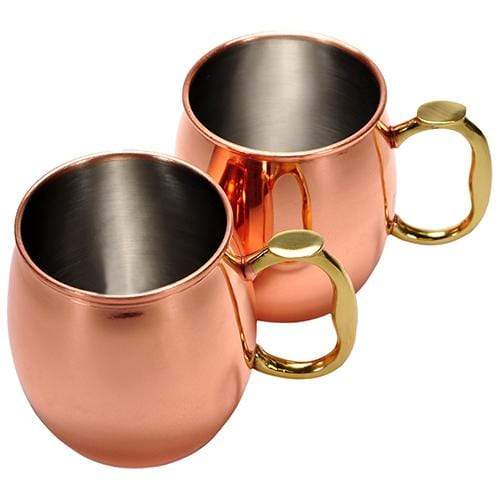 Oggi 20 oz Polished Copper Moscow Mule Mug - Barware
