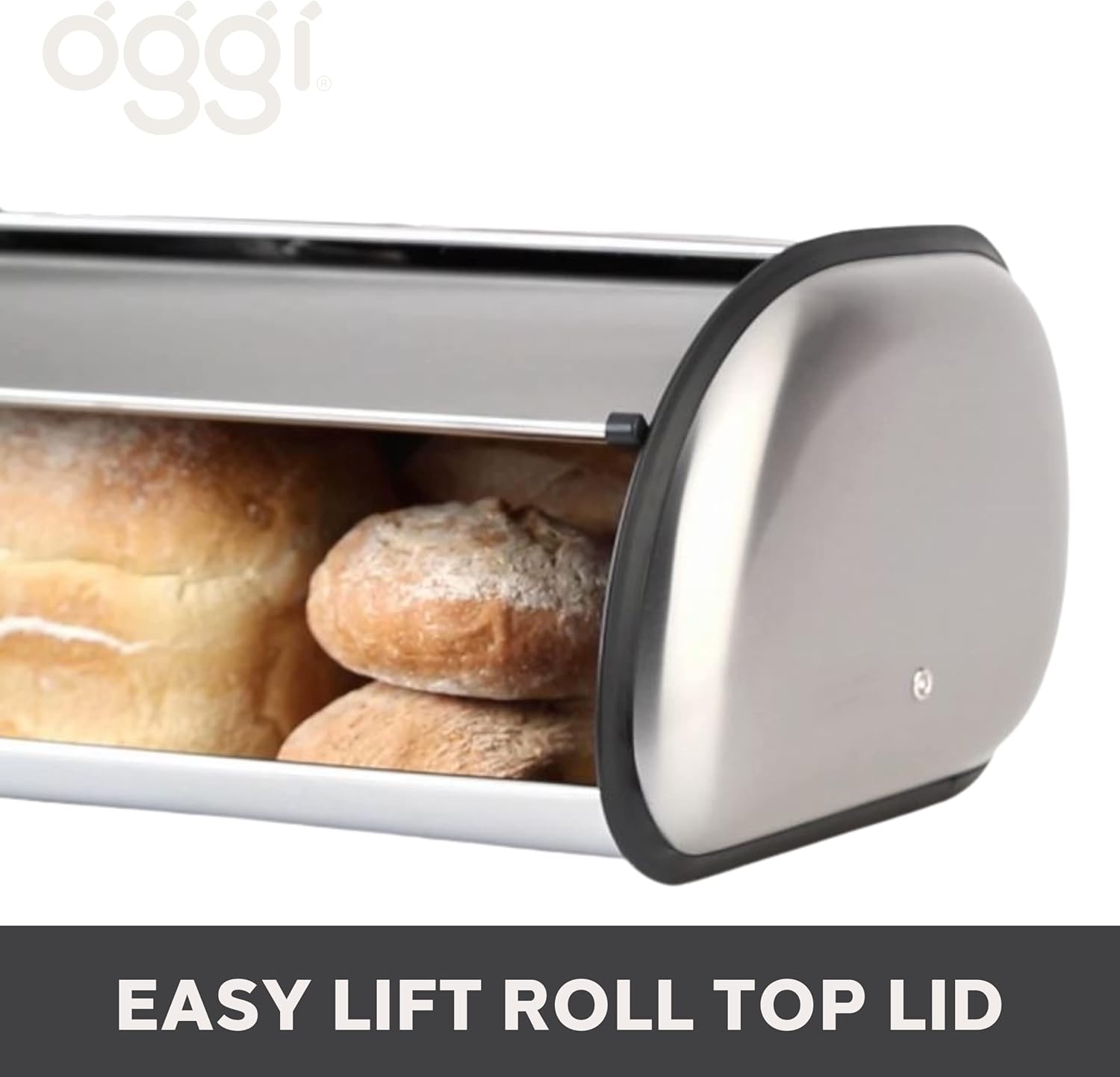 Southern Season OGGI Stainless Steel Bread Box