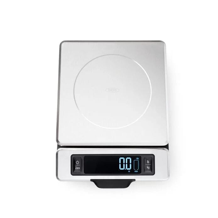 OXO 11 lb Stainless Steel Food Scale with Pull out Display - Measuring