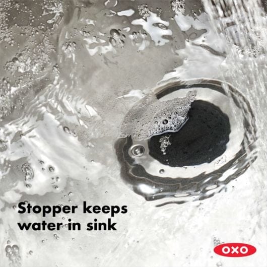 OXO 2-in-1 Silicone Sink Strainer with Stopper - Cleaning
