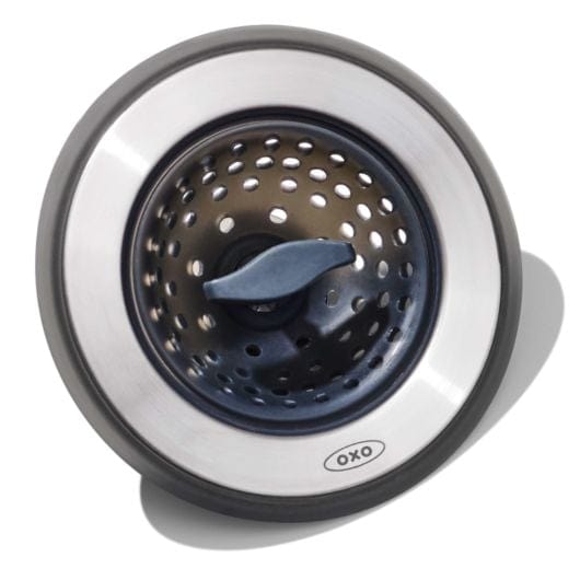 OXO 2-in-1 Silicone Sink Strainer with Stopper - Cleaning
