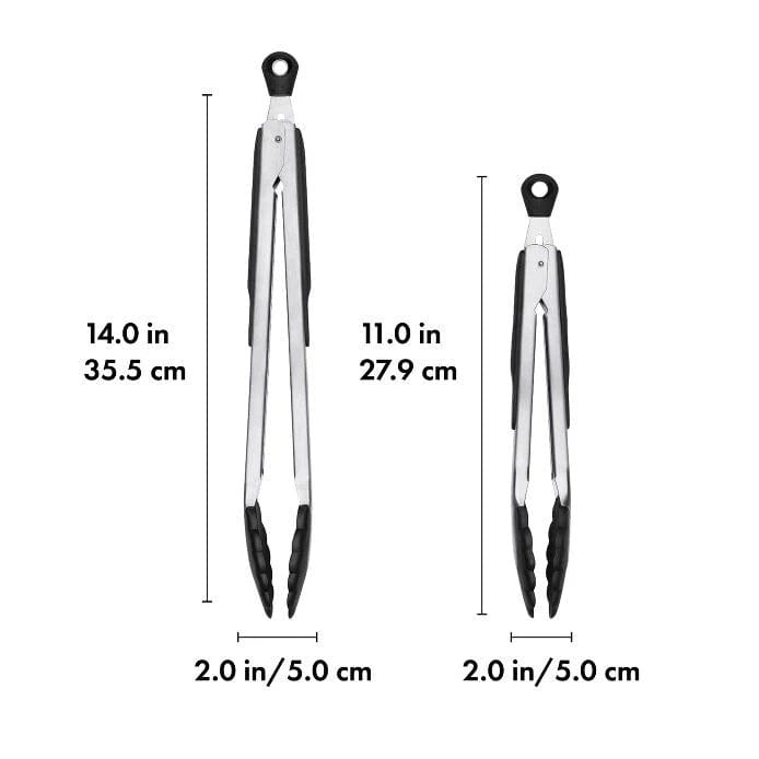 OXO OXO 2-Piece Tongs with Nylon Heads Set
