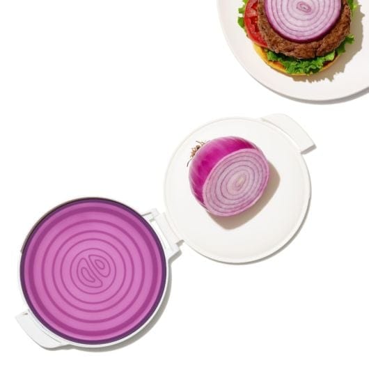 OXO Cut & Keep Silicone Onion Saver 3.9 star rating 43 Reviews - Food Storage