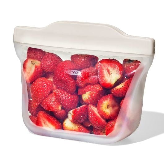 OXO Good Grips 12 oz Silicone Reusable Stand-Up Snack Bag - Plastic Storage