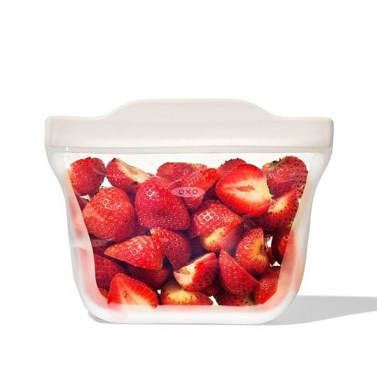 OXO Good Grips 12 oz Silicone Reusable Stand-Up Snack Bag - Plastic Storage