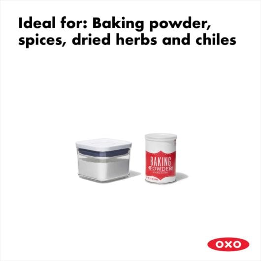 OXO POP Container - Small Square Mini (0.4 Qt.) - Storage Container