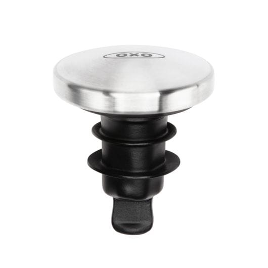 OXO Steel 2-Piece Spillproof Wine Stopper - Wine Accessories