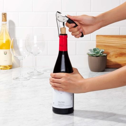 OXO SteeL Double Lever Waiter's Corkscrew - Wine Accessories