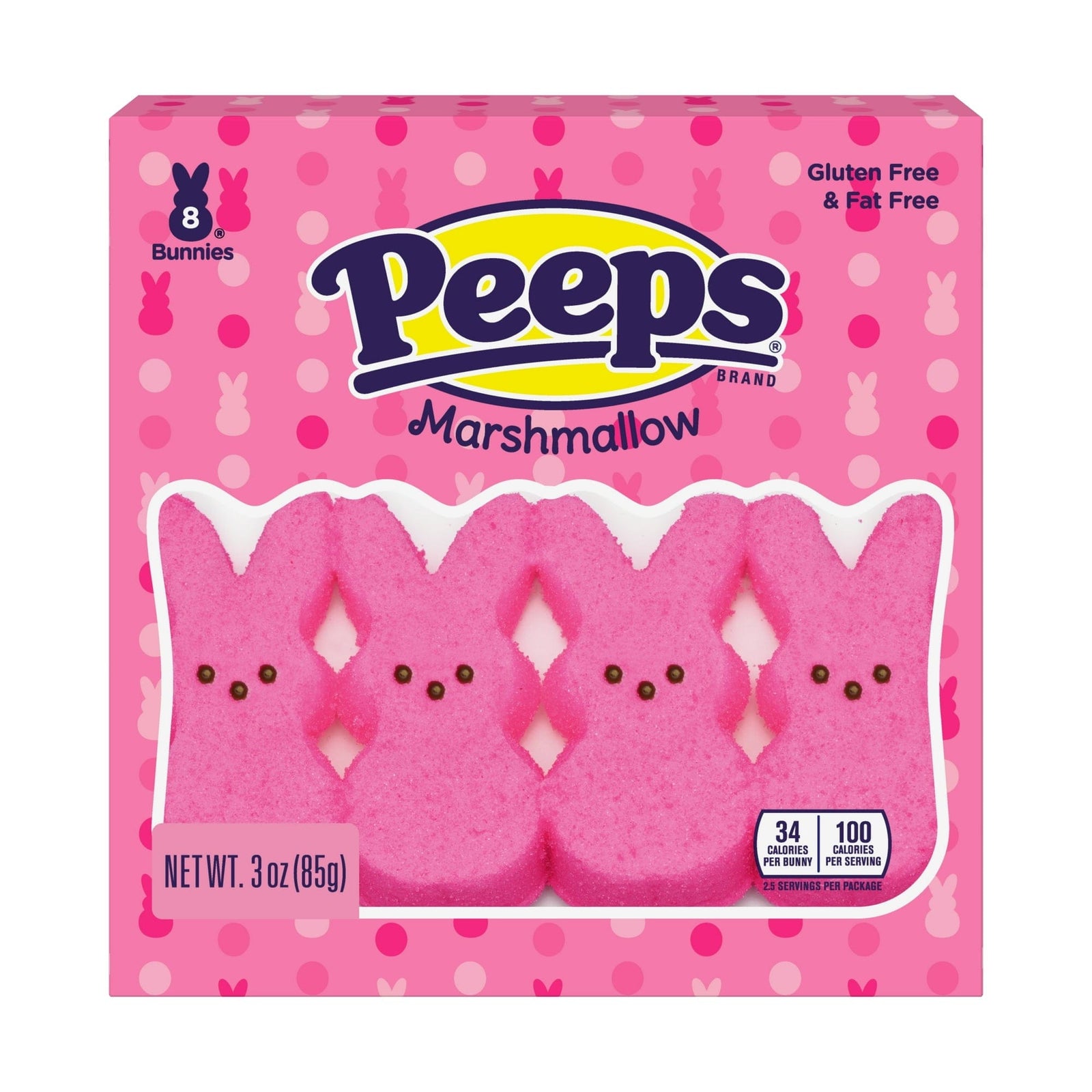 Peeps Peeps Pink Marshmallow Bunnies 8 ct