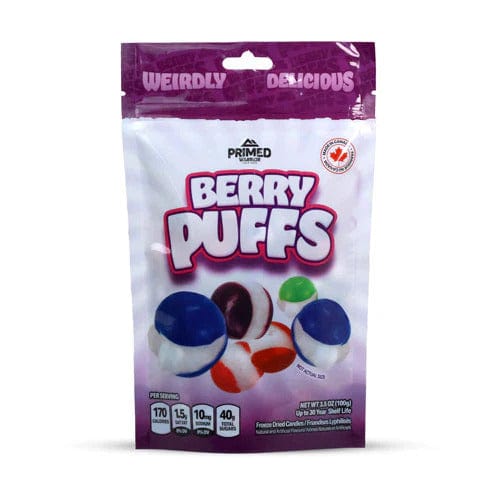 Nassau Primed Warrior Freeze Dried Candy Berry Puffs