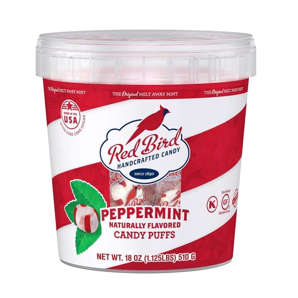 Red Bird Soft Peppermint Puffs 18 oz. Tub - Candy