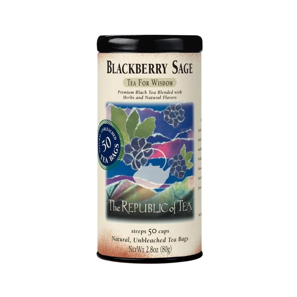 Republic of Tea Blackberry Sage Black Tea Bags - Tea