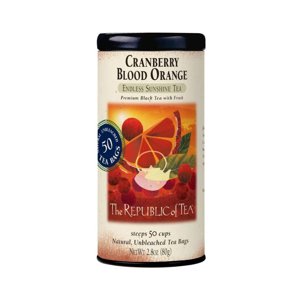 Republic of Tea Cranberry Blood Orange Black Tea Bags - Tea