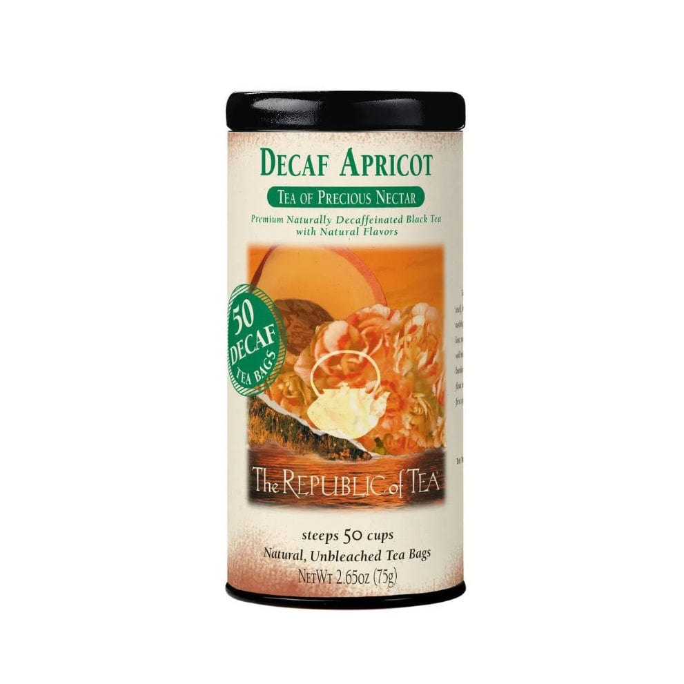 Republic of Tea Decaf Apricot Black Tea Bags - Tea