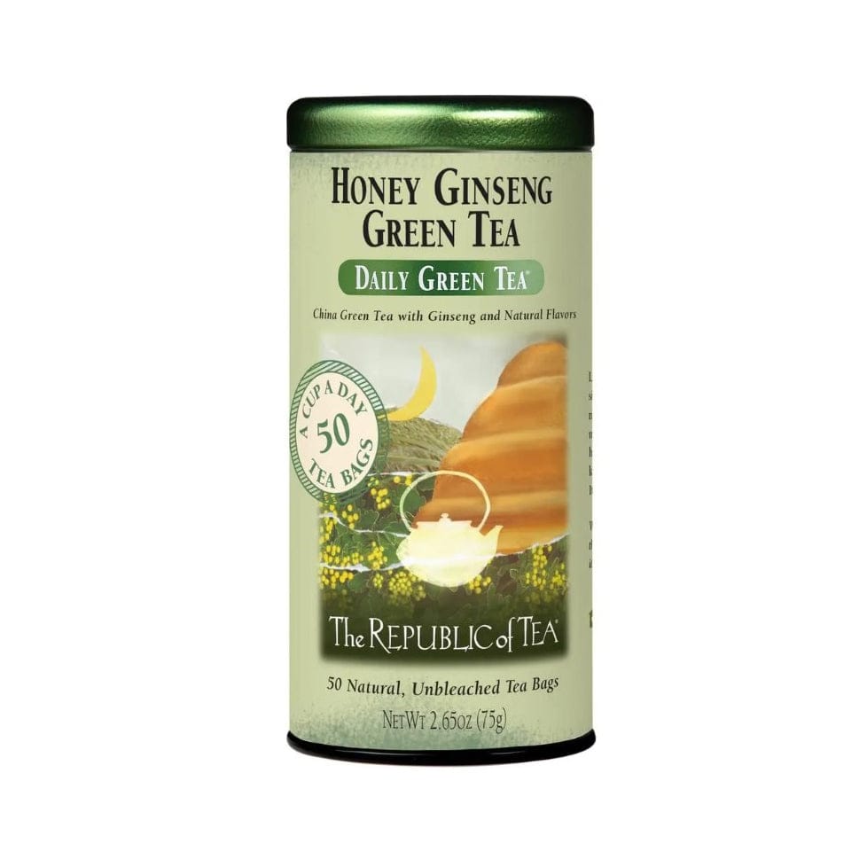 Republic of Tea Honey Ginseng Green Tea Bags - Tea
