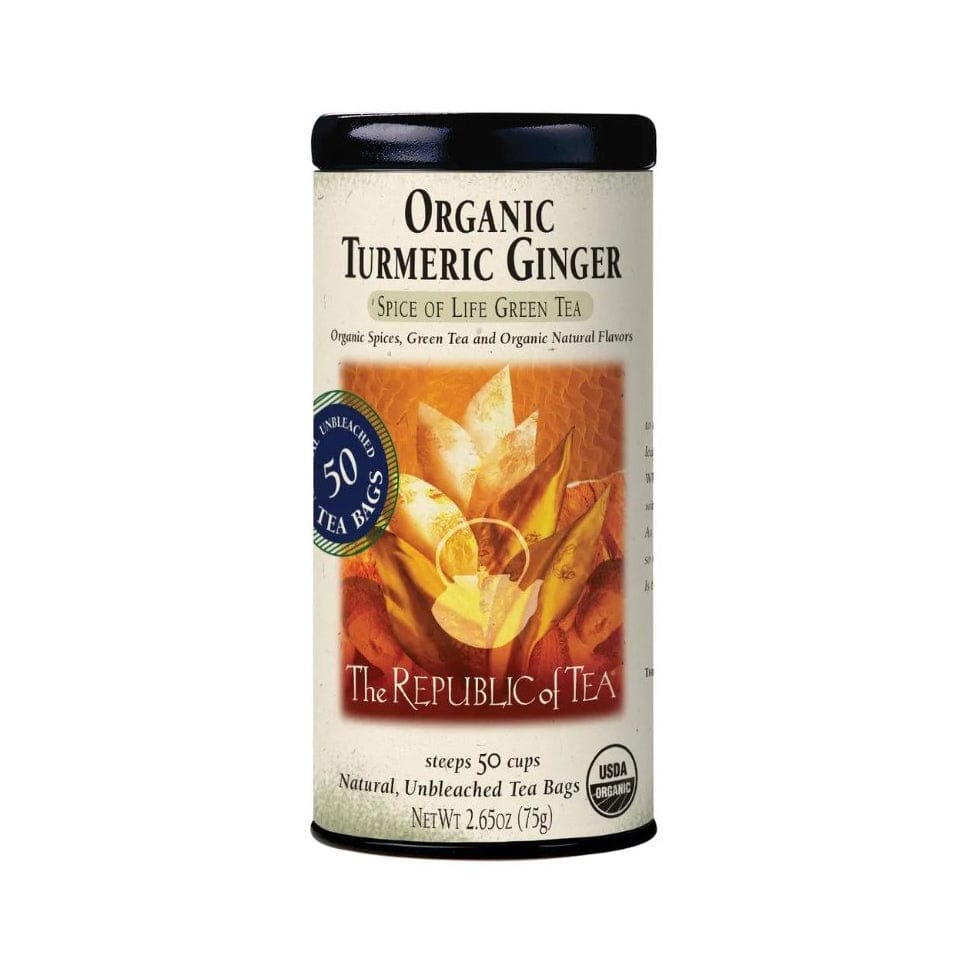 Republic of Tea Organic Turmeric Ginger Green Tea Bags - Tea