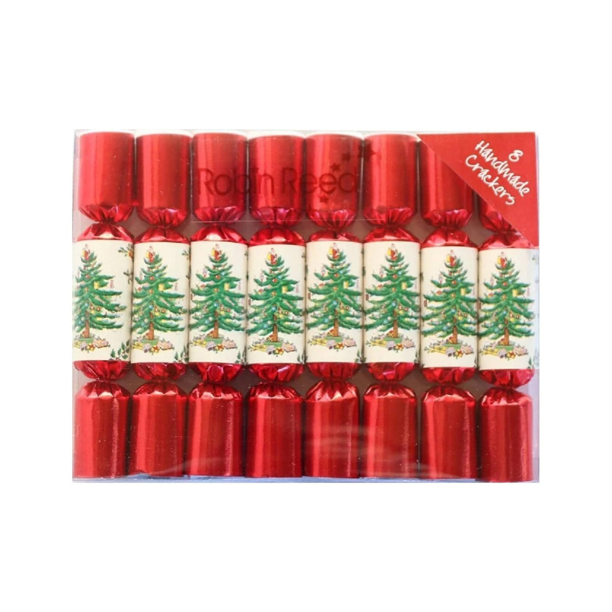 Robin Reed Robin Reed 6&quot; Mini Party Crackers, Spode Christmas Tree - Set of 8