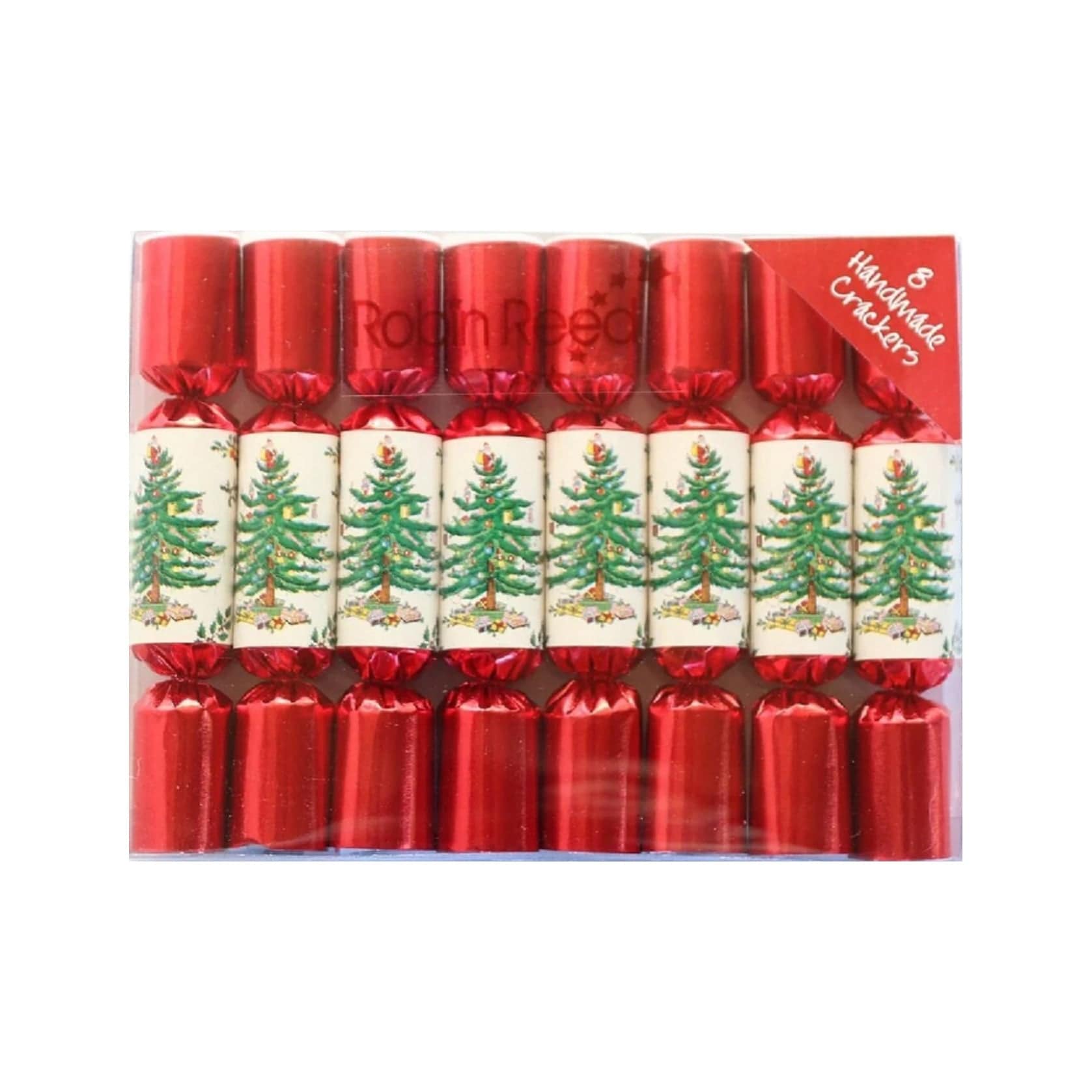 Robin Reed Robin Reed 6" Mini Party Crackers, Spode Christmas Tree - Set of 8