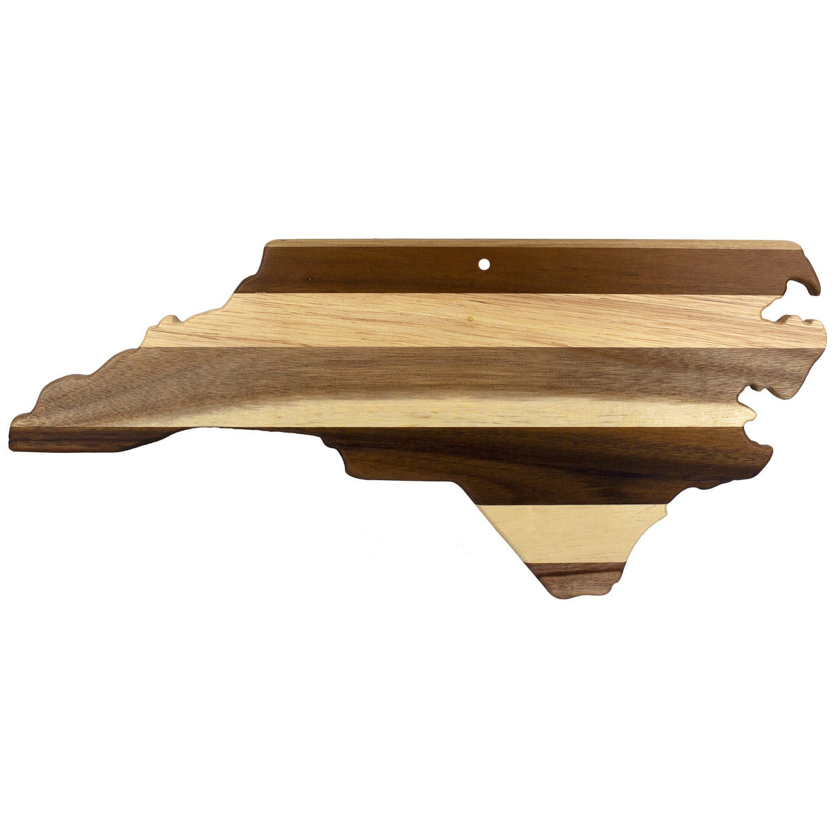 Rock &amp; Branch Shiplap Series North Carolina Shaped Wood Serving and Cutting Board - North Carolina Gifts