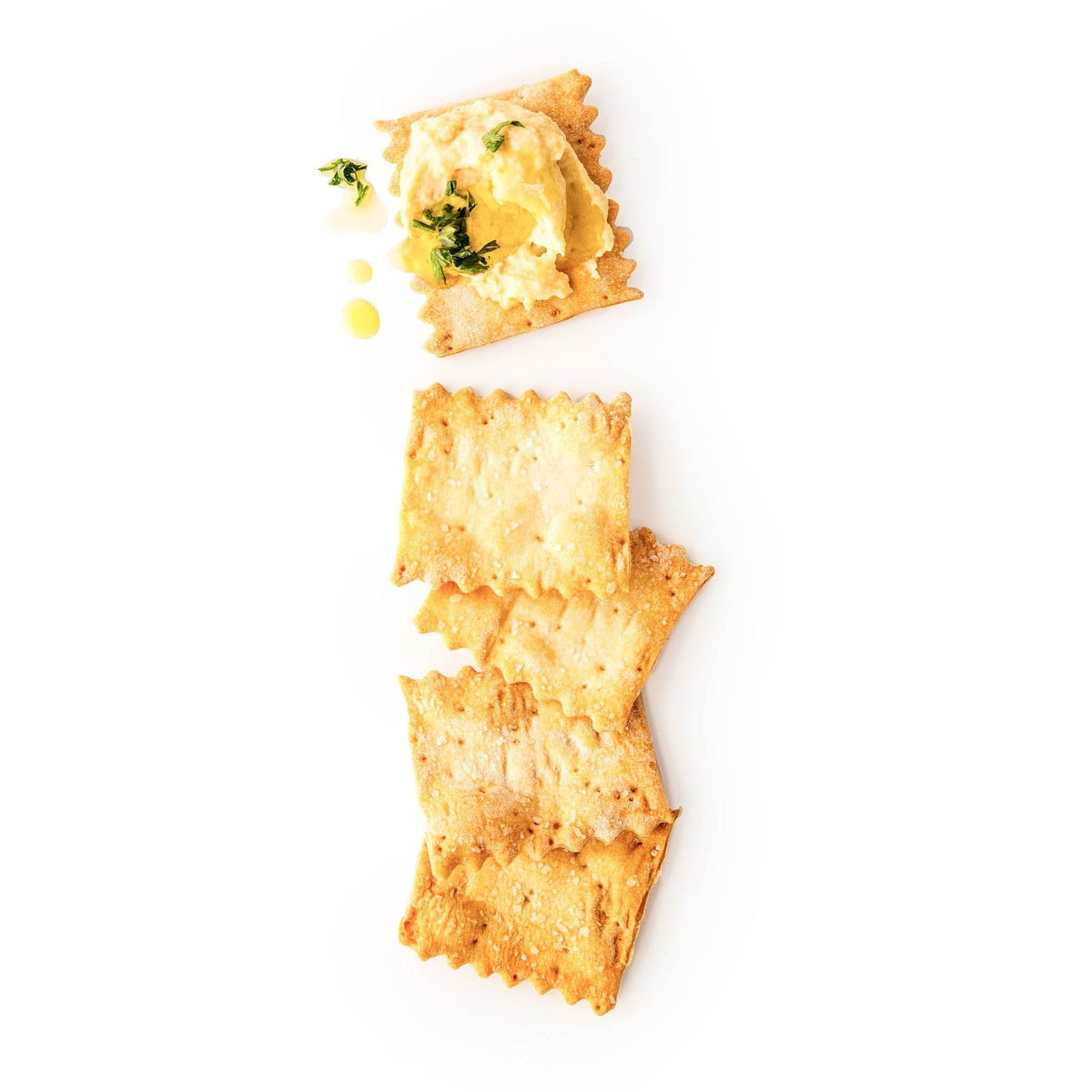 Rustic Bakery Olive Oil & Sel Gris Flatbread Bites - Crackers