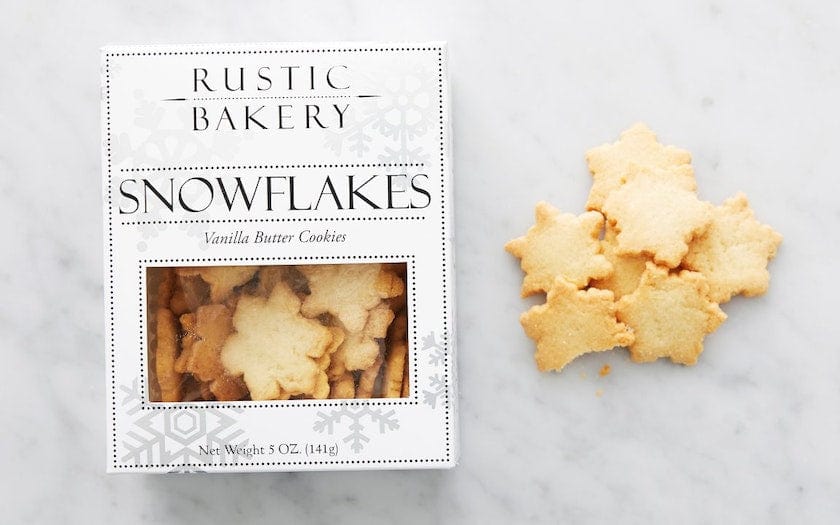 Rustic Bakery Vanilla Butter Snowflake Cookies 5 oz - Cookies