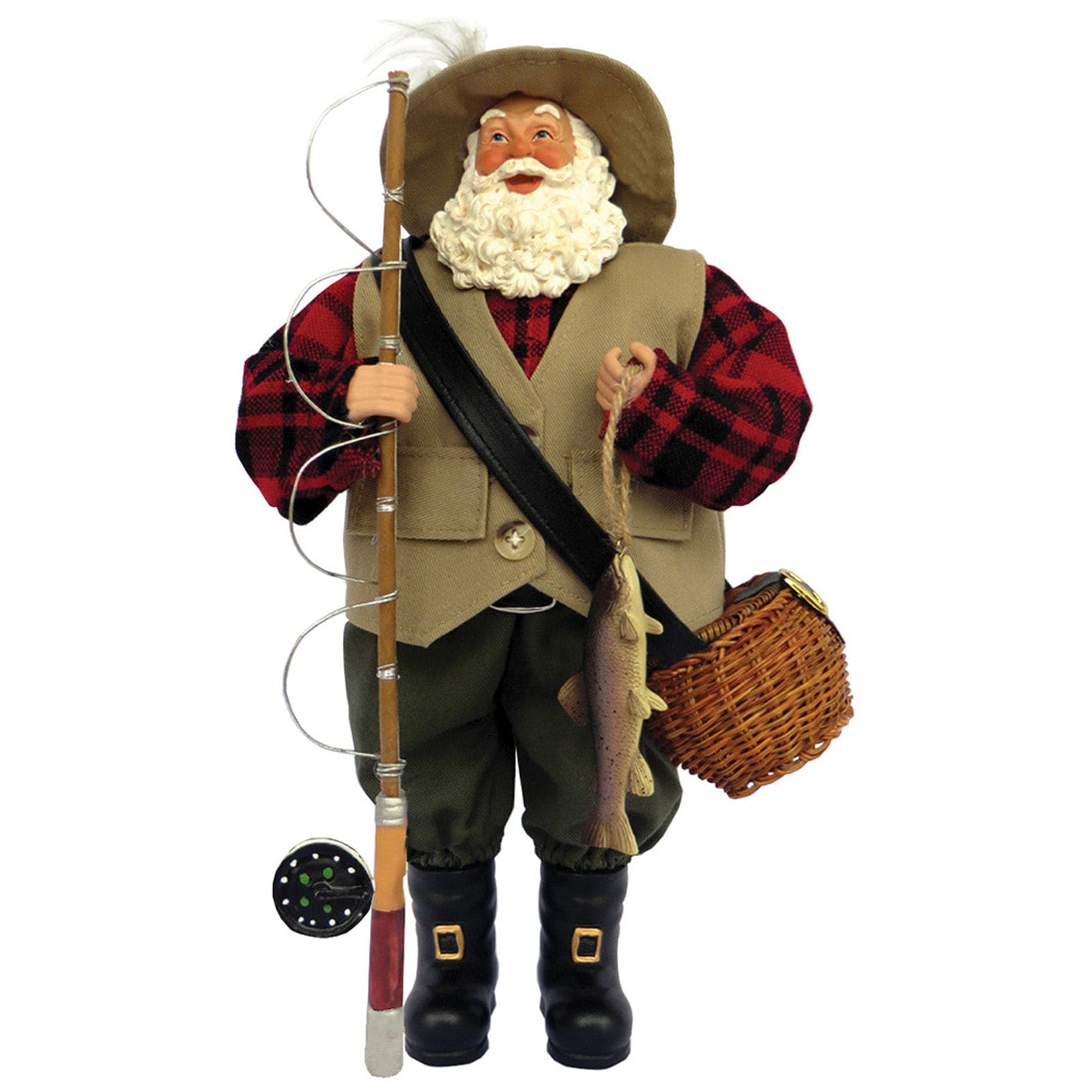 Santa's Workshop Santa's Workshop 12" Fly Fishing Santa Figurine