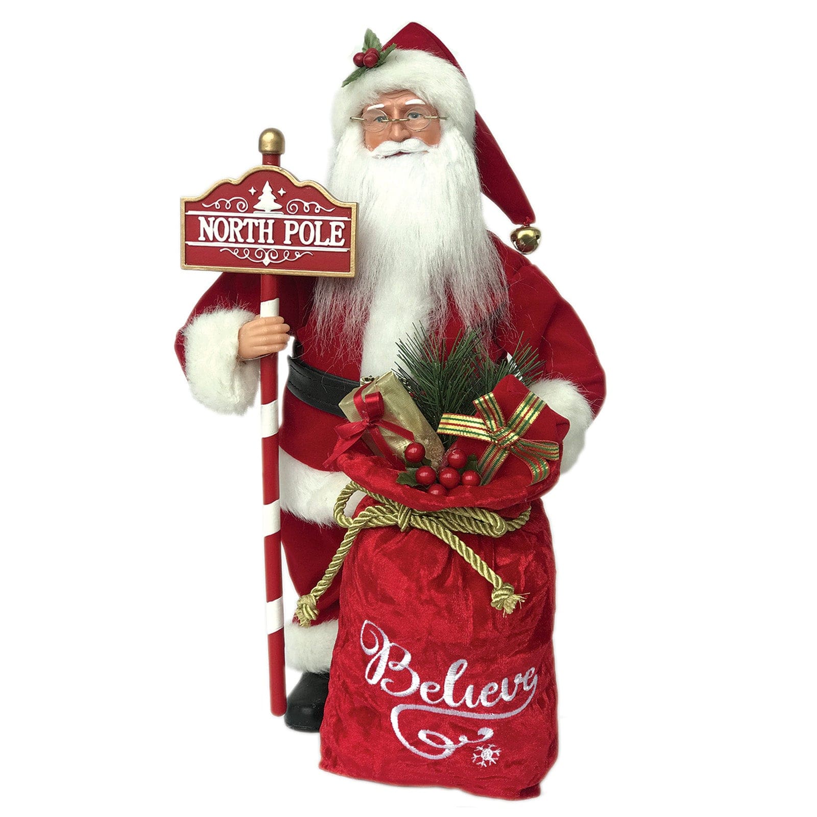 Santa's Workshop Santa's Workshop 15" North Pole Believe Santa Claus Decoration