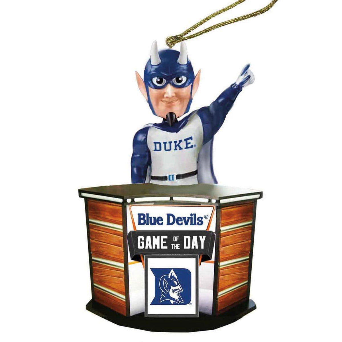 Santa&#39;s Workshop Santa&#39;s Workshop Duke Gameday Ornament