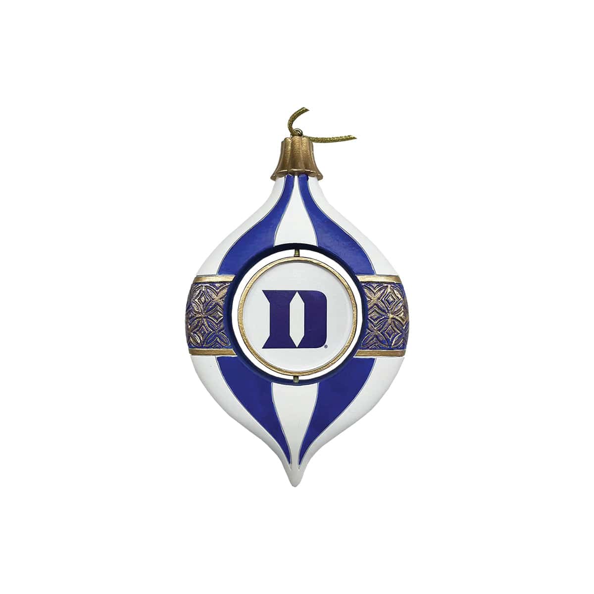 Santa's Workshop 5.5 in. Duke Spinning Ornament - Collegiate Decoration