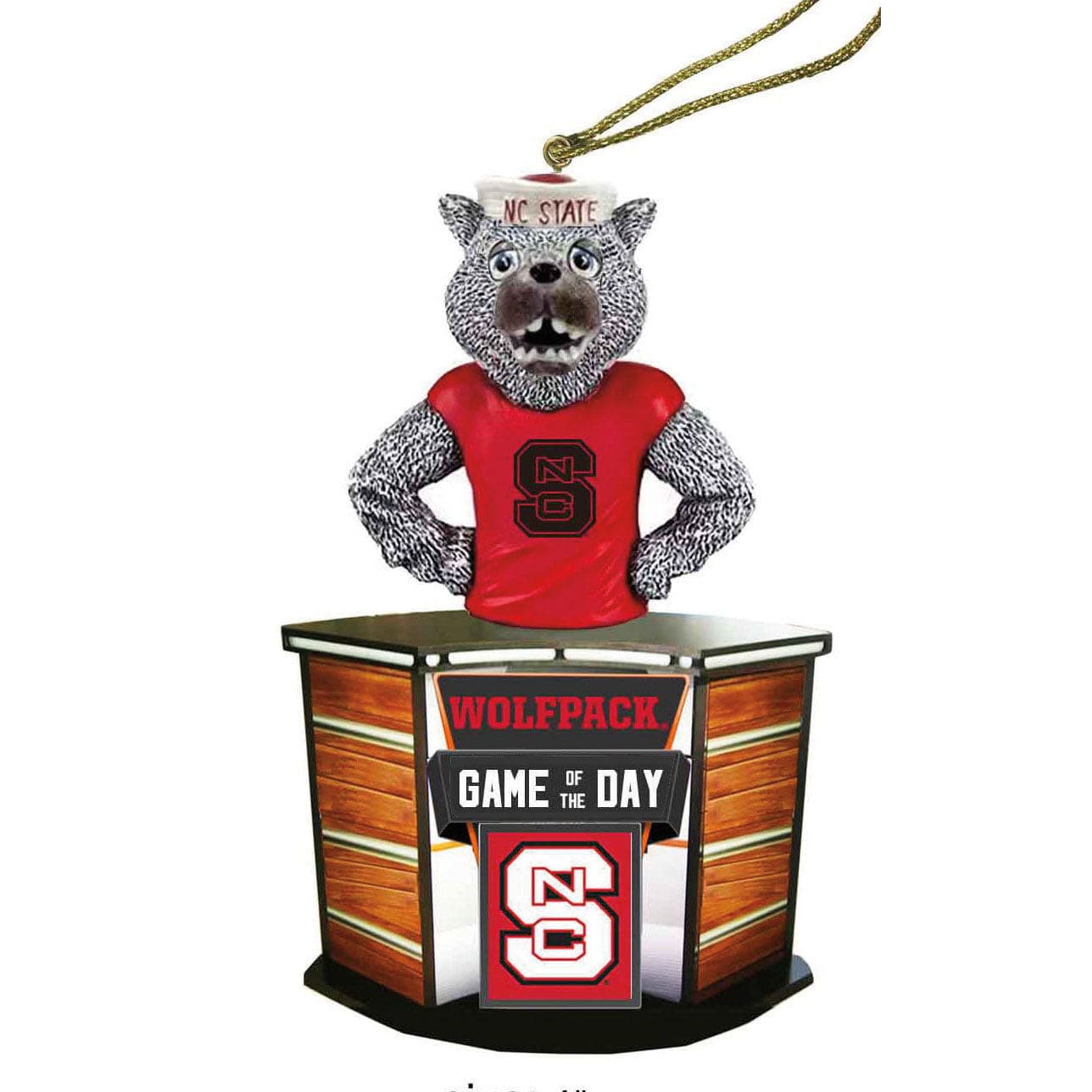 Santa's Workshop NC State Gameday Ornament - Collegiate Decoration