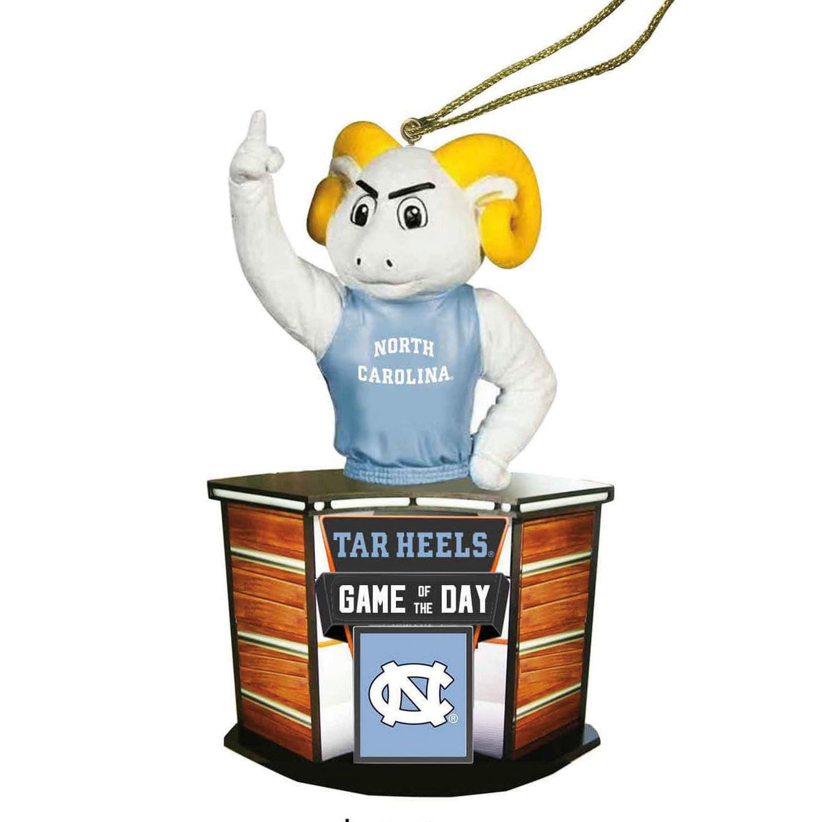 Santa's Workshop UNC Gameday Ornament - Collegiate Decoration