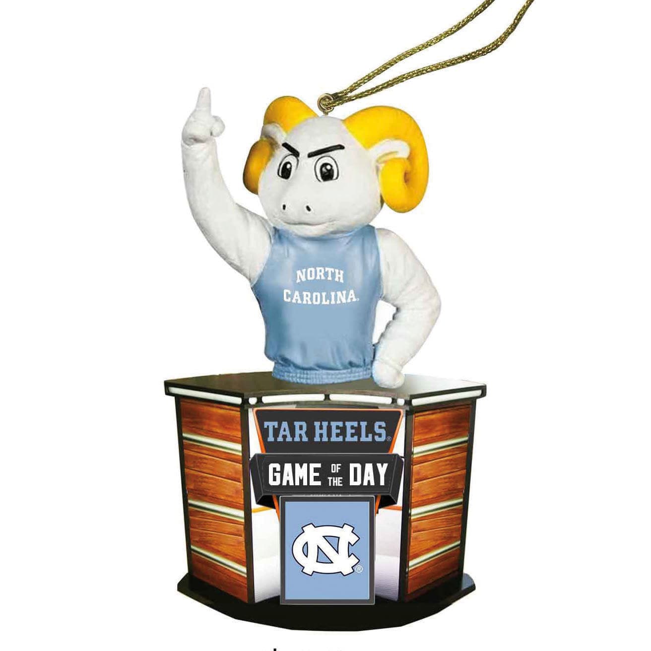 Santa's Workshop UNC Gameday Ornament - Collegiate Decoration