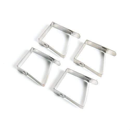 Set of 4 Metal Tablecloth Clips - BBQ Tool