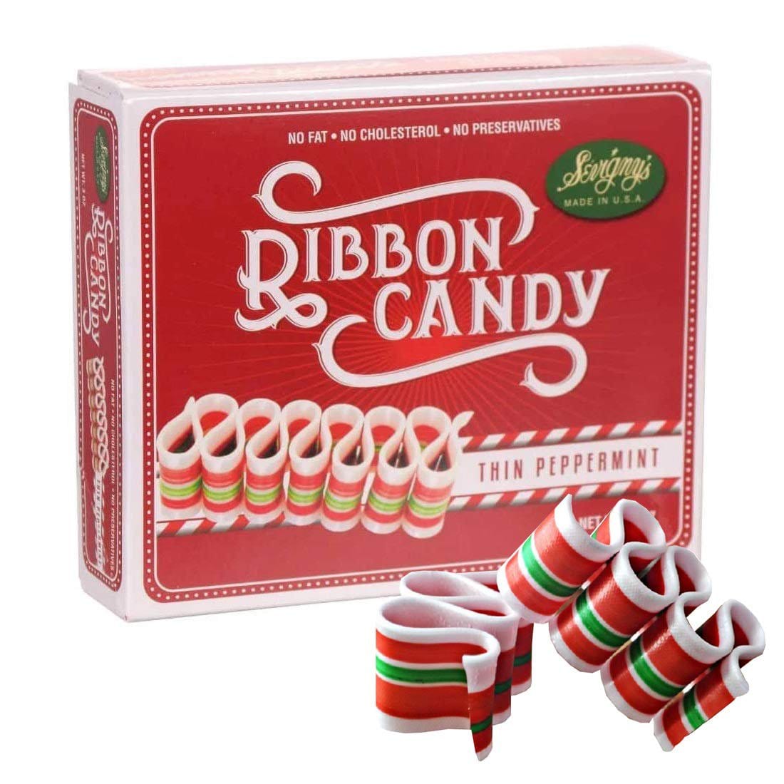 Sevigny's Classic Thin Peppermint Ribbon Candy 3 oz - Candy