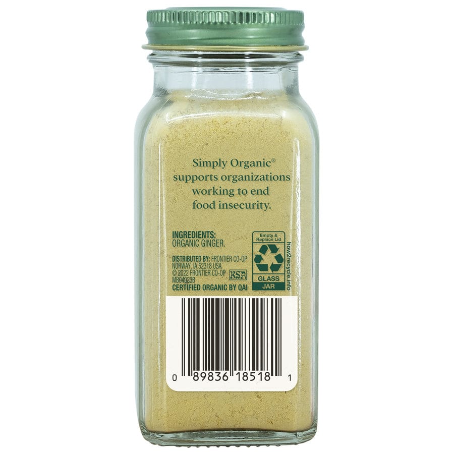 Frontier Co-Op Simply Organic Ground Ginger Root 1.64 oz