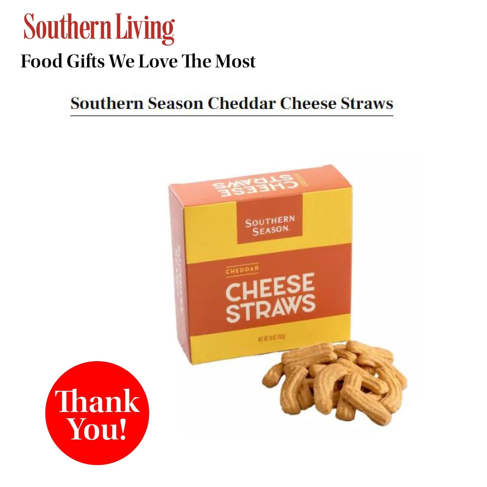 Southern Season Cheddar Cheese Straws 10 oz - Cheese Straws