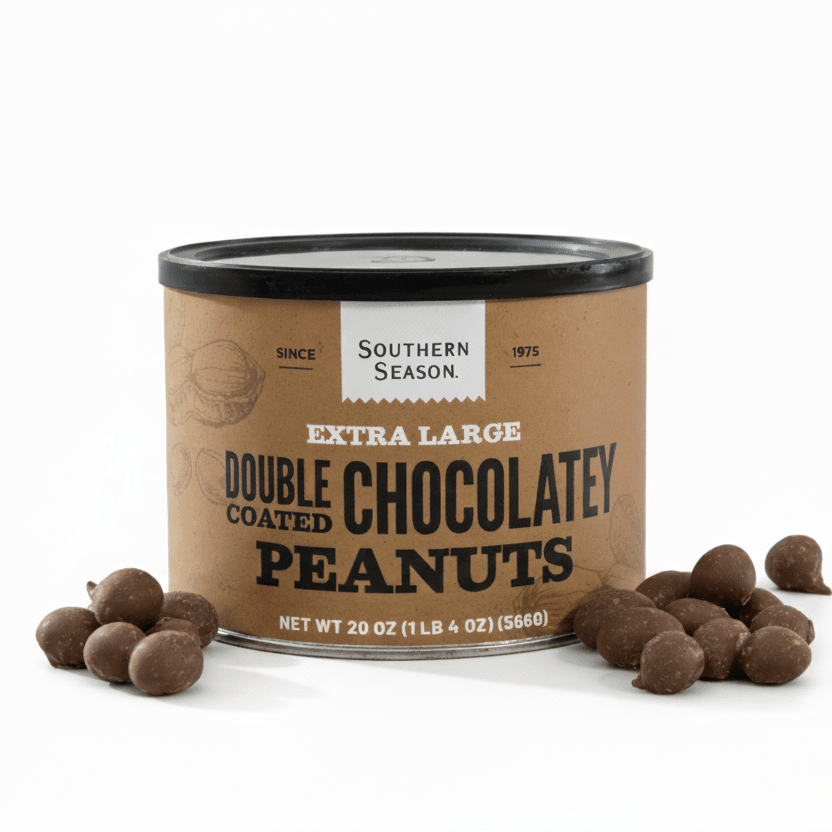 Southern Season Double Coated Chocolatey Peanuts 20 oz - Nuts