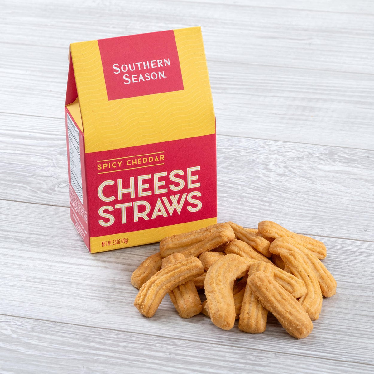 Southern Season Spicy Cheddar Cheese Straws 2.5 oz - Cheese Straws