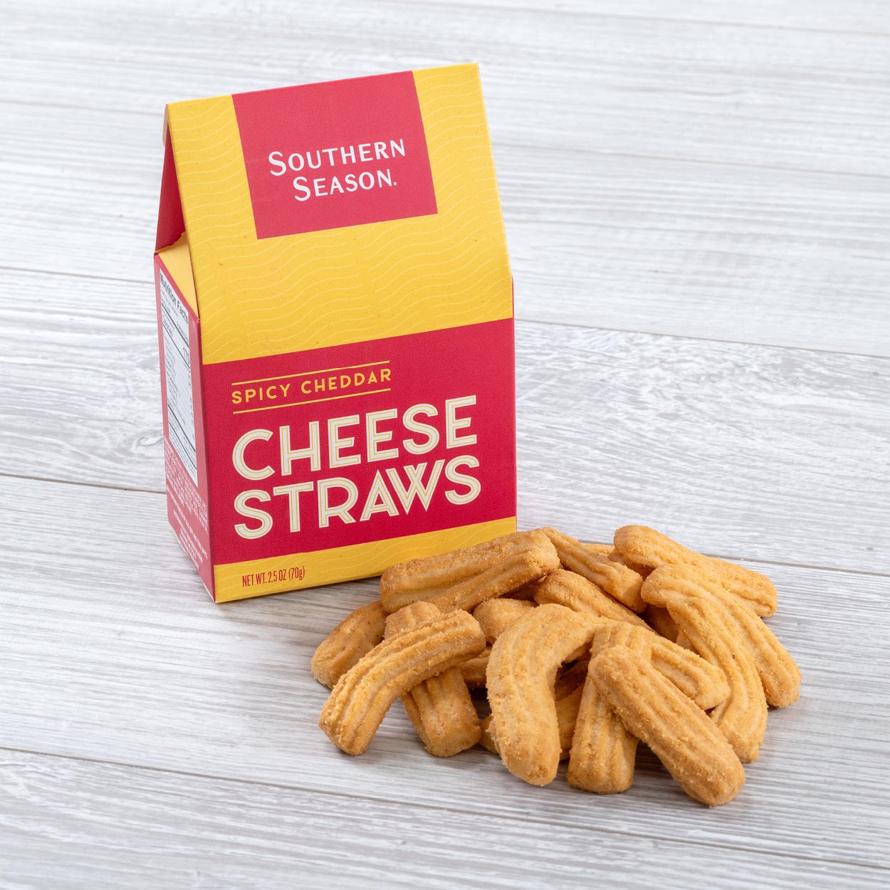 Southern Season Spicy Cheddar Cheese Straws 2.5 oz - Cheese Straws