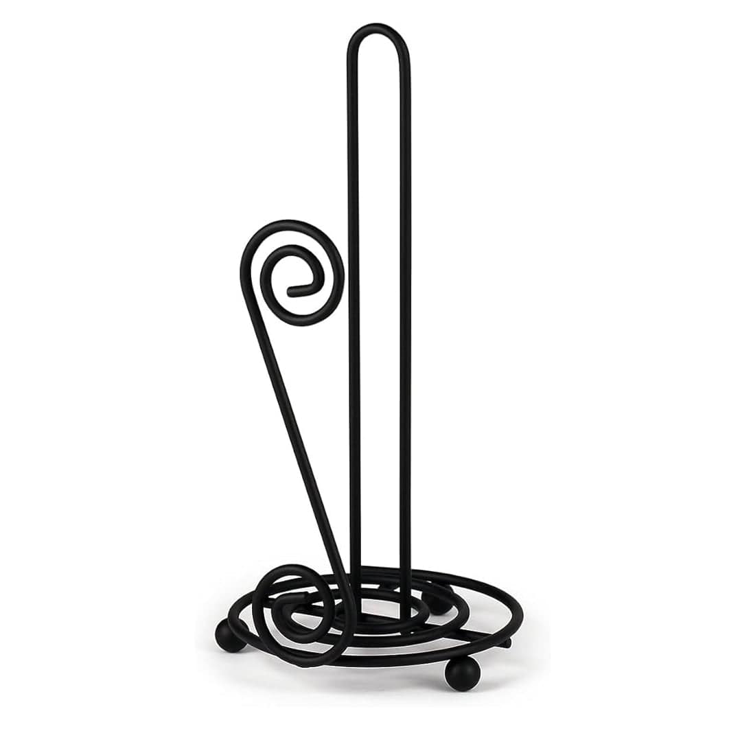 Southern Season Spectrum Scroll Paper Towel Holder - Black